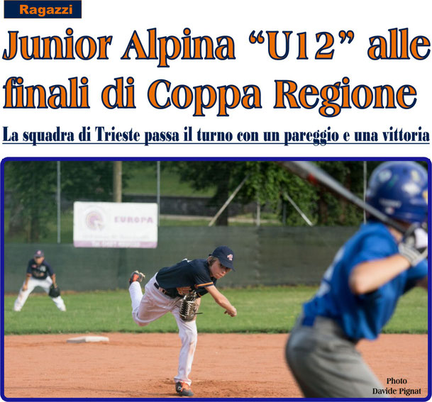 COPPA REGIONE UNDER12  dal sito https://baseballsoftballtriestino.jimdo.com/