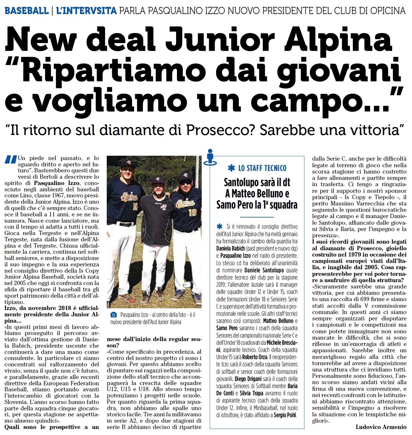 L’intervista del City Sport al Presidente Izzo