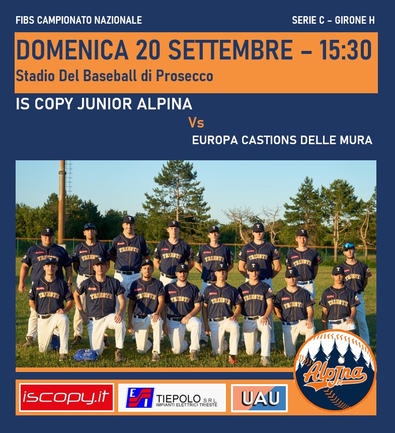 DOMENICA 20 SETTEMBRE: LA PARTITA CHE VALE UN ANNO